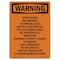 Signmission OSHA WARNING Sign, Stop Motor No Smoking Flammable, 18in X 12in Aluminum, 12" W, 18" L, Portrait OS-WS-A-1218-V-13551 - alternate 1